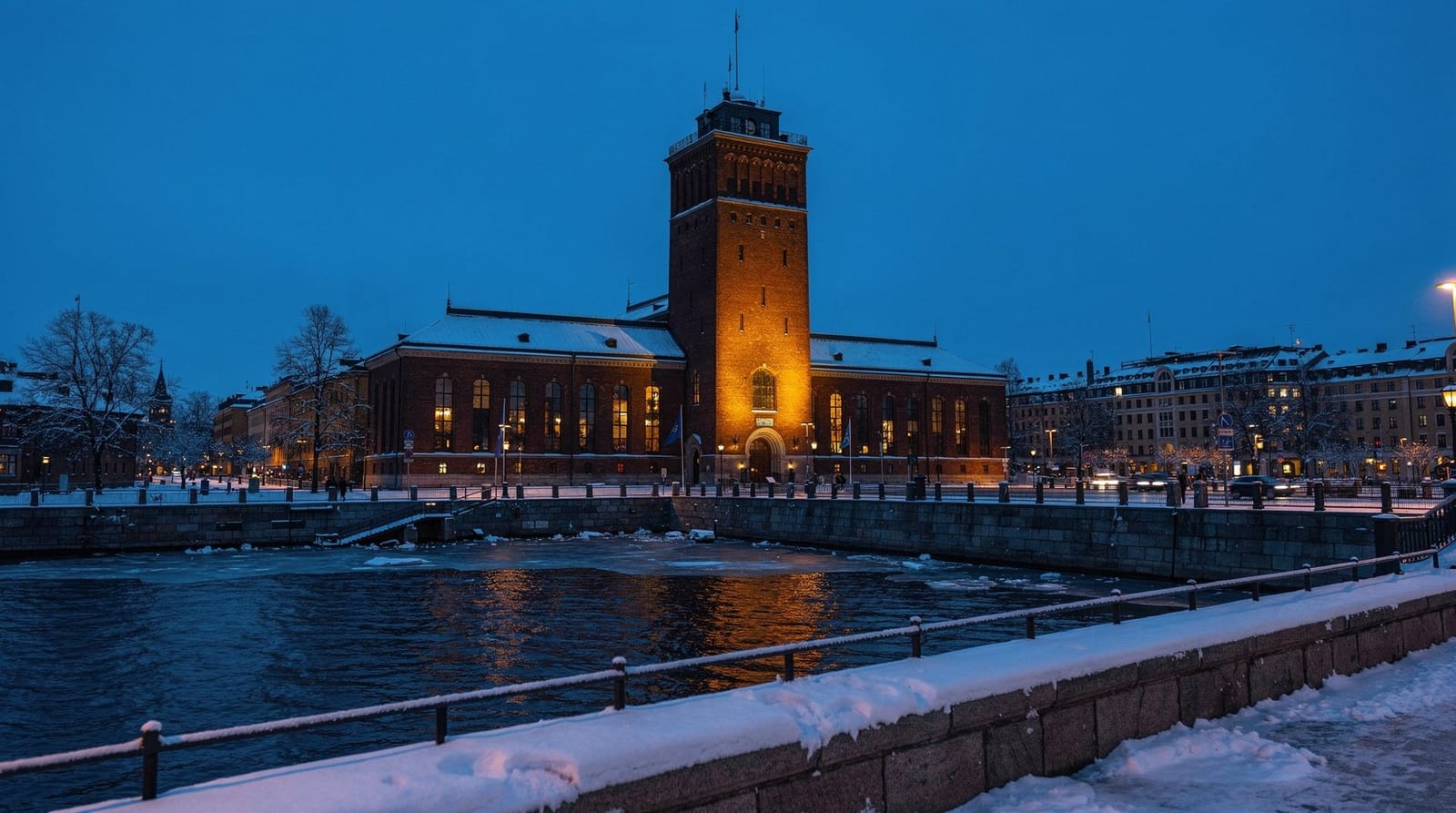 Winter activities — Icebar, ice skating, Swedish sauna, and northern lights from the city outskirts